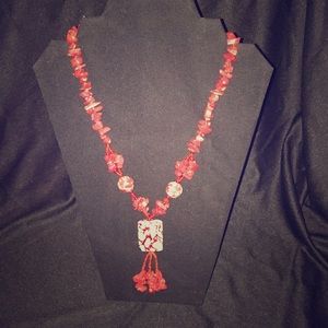 Beautiful red beaded necklace Sale 3 for $20 NWOT